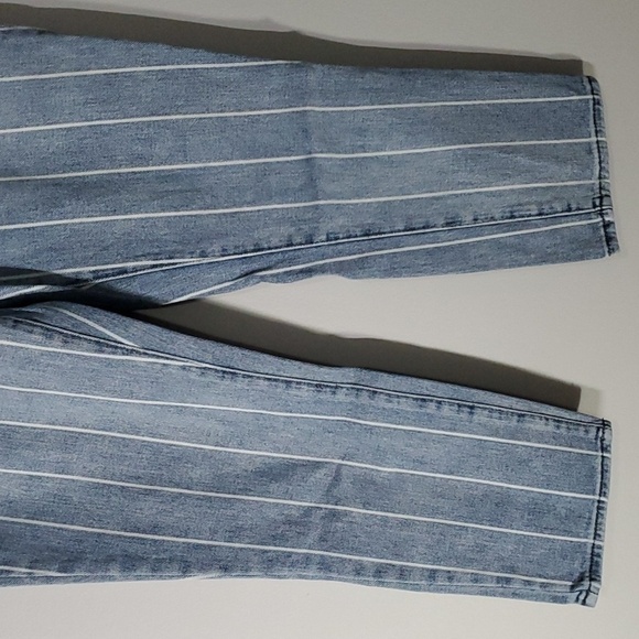 pacsun jeans women’s size 27 blue white Mom jean vertical stripes - Picture 16 of 16